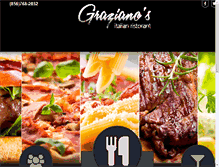 Tablet Screenshot of grazianosristorant.com